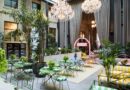 Il giardino nascosto di Palazzo Cordusio si trasforma con il Café Swarovski