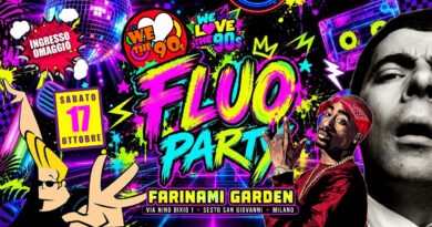 We Love the 90s: a ottobre arriva il Fluo Party