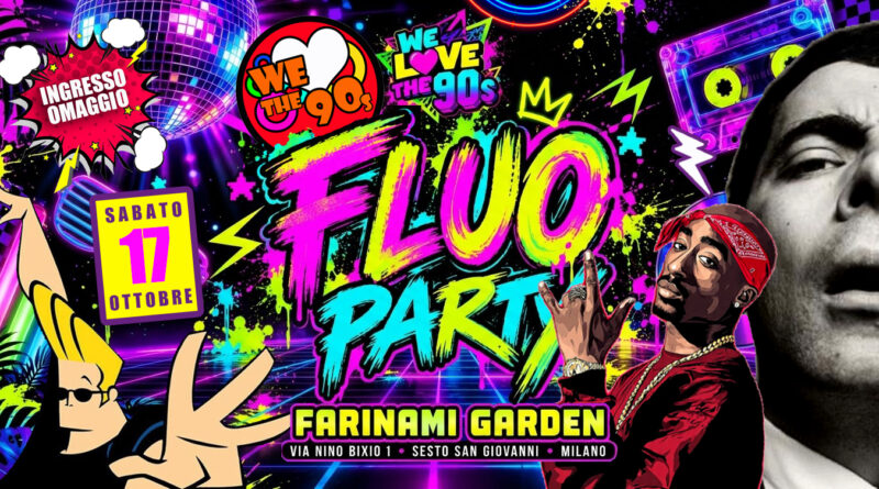 We Love the 90s: a ottobre arriva il Fluo Party